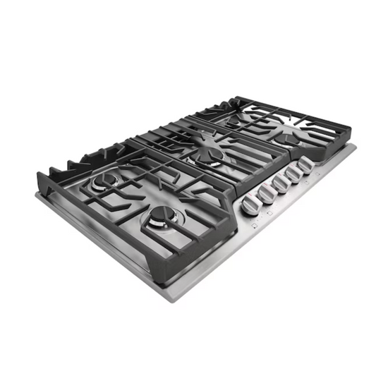 Applawn 36-in 5 Burners Stainless Steel Gas Cooktop