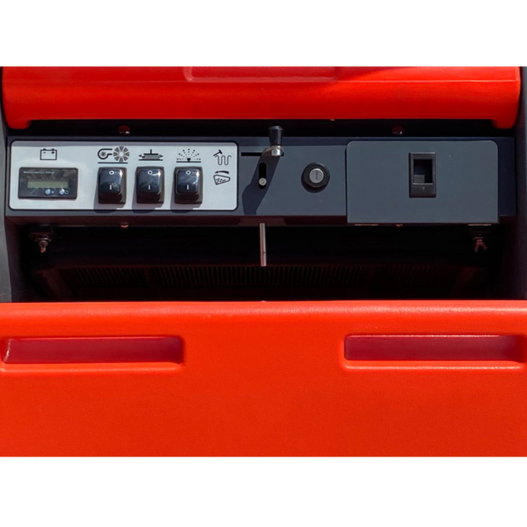 Applawn 39.4-in Cleaning Path Hand-Push Floor Sweeper 11.9-GAL Dustbin