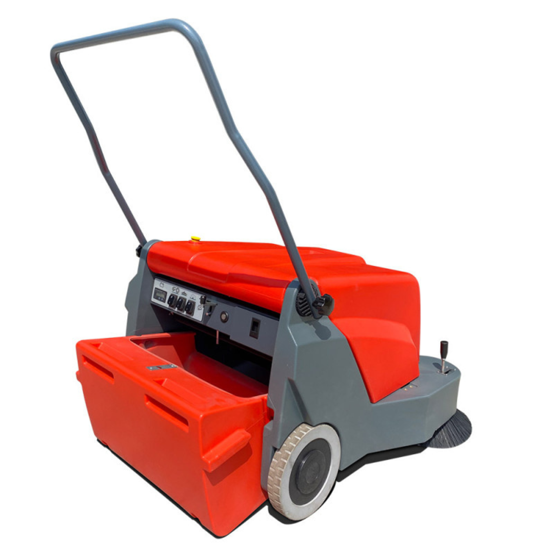 Applawn 39.4-in Cleaning Path Hand-Push Floor Sweeper 11.9-GAL Dustbin